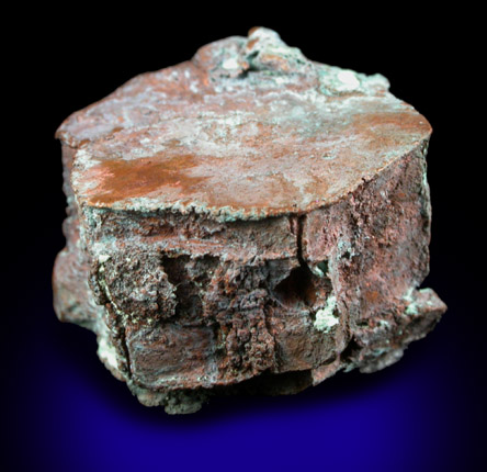 Copper pseudomorph after Aragonite from Corocoro District, Pacajes Province, La Paz Department, Bolivia