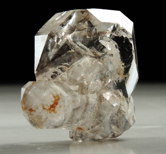 Quartz var. Smoky Quartz from Mount Marie Quarry, 7.5 km southeast of Paris Hill, Oxford County, Maine