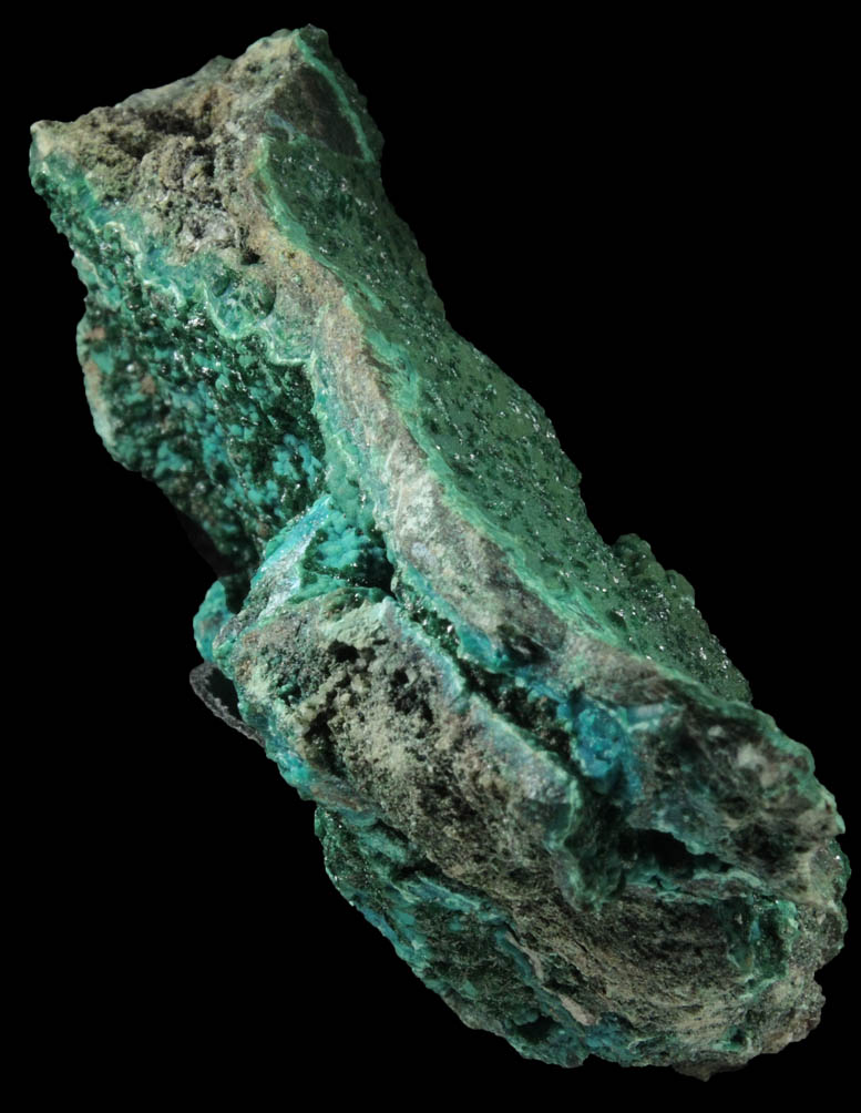 Malachite over Chrysocolla from Lubumbashi, Katanga Copperbelt, Haut-Katanga Province, Democratic Republic of the Congo