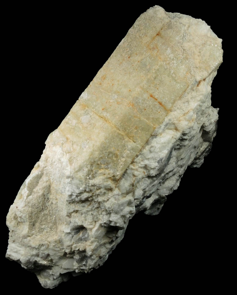 Beryl in Albite from Beauregard Quarry, Alstead, Cheshire County, New Hampshire