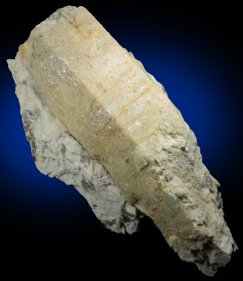 Beryl in Albite from Beauregard Quarry, Alstead, Cheshire County, New Hampshire