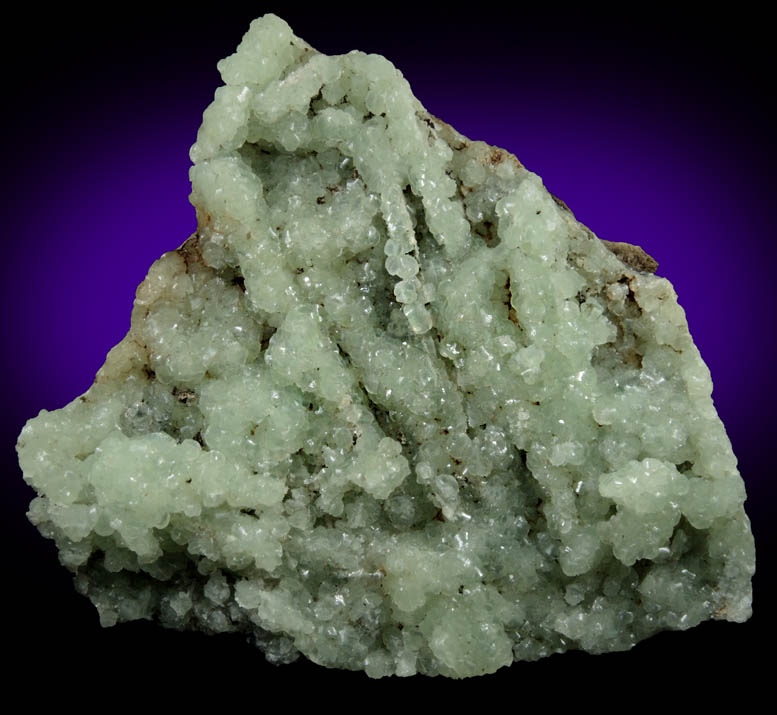 Prehnite pseudomorphs after Anhydrite with minor Calcite from New Street Quarry, Paterson, Passaic County, New Jersey