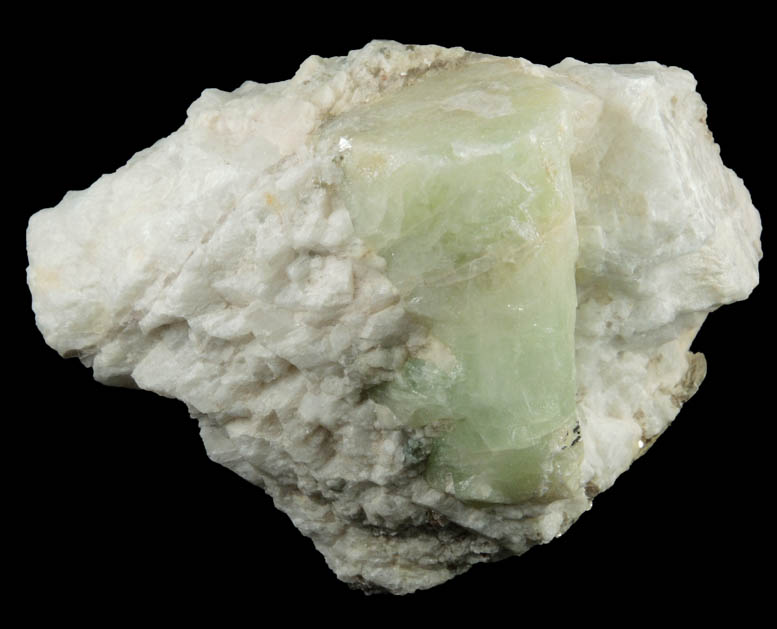 Beryl in Albite from Beauregard Quarry, Alstead, Cheshire County, New Hampshire