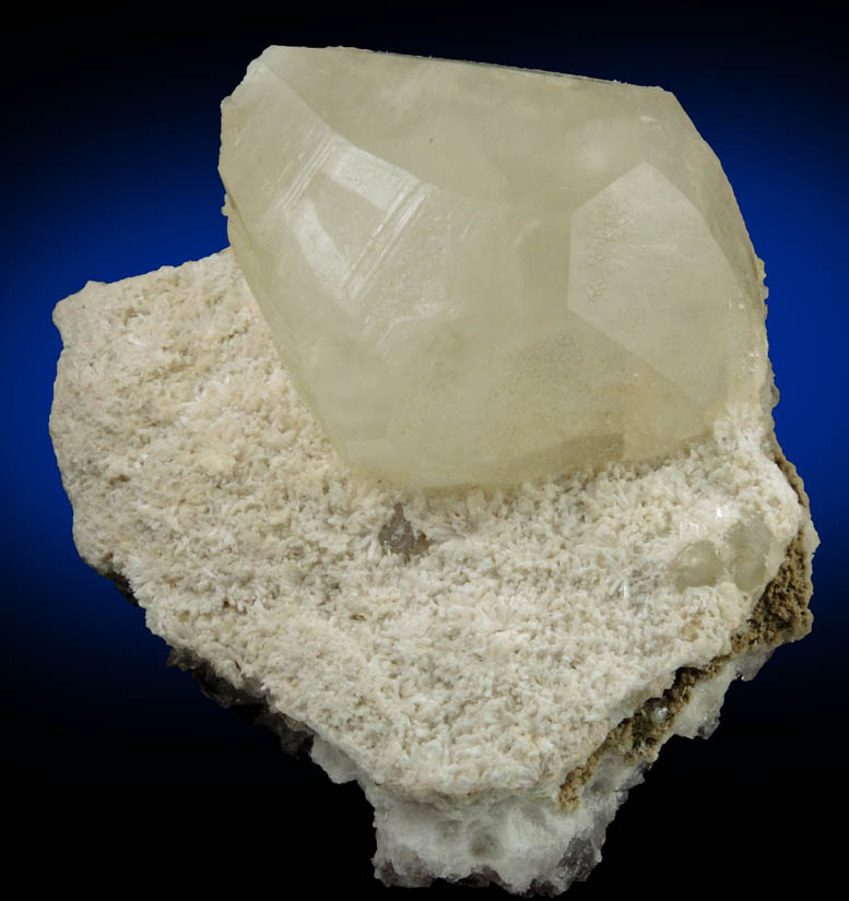 Calcite on Albite with Prehnite and Amethyst Quartz from Prospect Park Quarry, Prospect Park, Passaic County, New Jersey