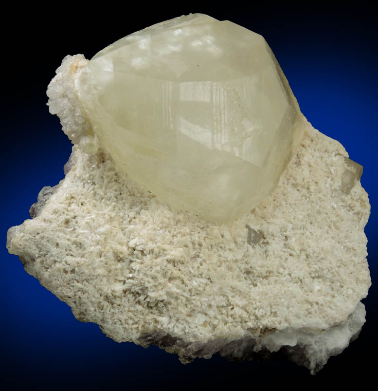 Calcite on Albite with Prehnite and Amethyst Quartz from Prospect Park Quarry, Prospect Park, Passaic County, New Jersey
