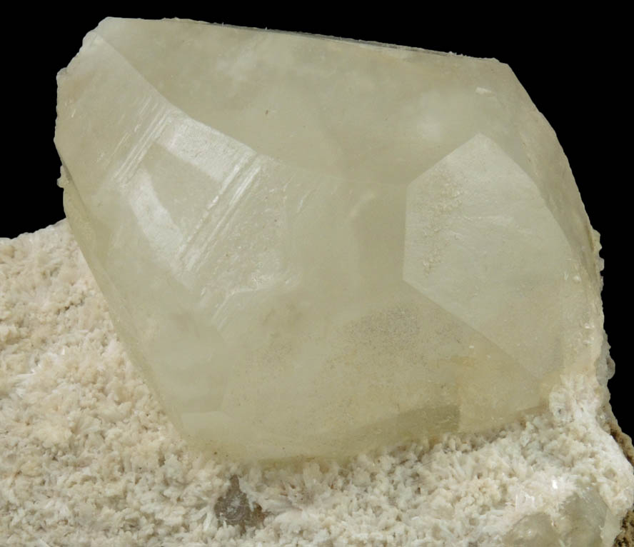 Calcite on Albite with Prehnite and Amethyst Quartz from Prospect Park Quarry, Prospect Park, Passaic County, New Jersey