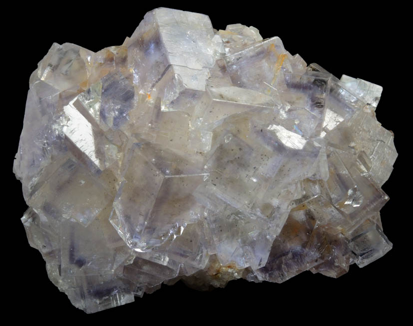 Fluorite (color zoned crystals) with Pyrite inclusions from Mina Emilio, Loroe, Caravia District, Asturias, Spain