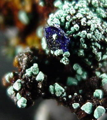 Malachite pseudomorph after Cuprite from Bisbee, Warren District, Cochise County, Arizona