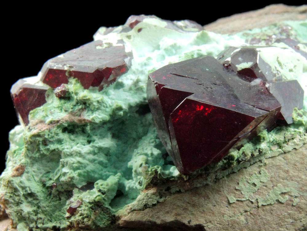 Cuprite over Chrysocolla from Mashamba West Mine, 13 km west of Kolwezi, Katanga Copperbelt, Lualaba Province, Democratic Republic of the Congo