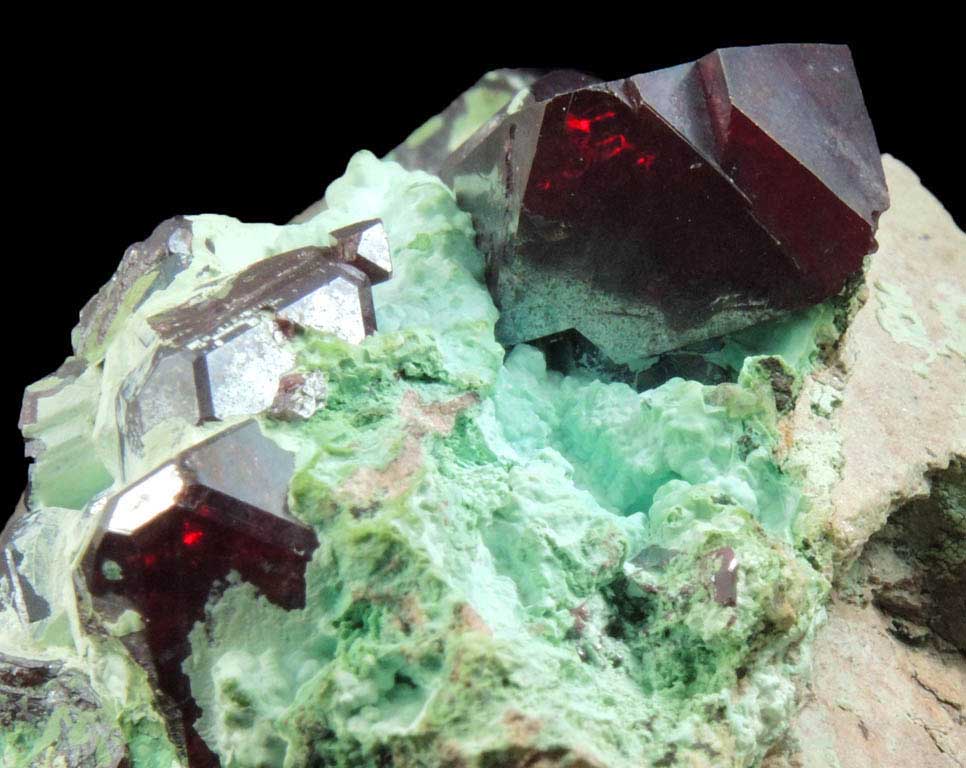 Cuprite over Chrysocolla from Mashamba West Mine, 13 km west of Kolwezi, Katanga Copperbelt, Lualaba Province, Democratic Republic of the Congo