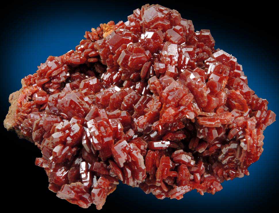 Vanadinite from Mibladen, Haute Moulouya Basin, Zeida-Aouli-Mibladen belt, Midelt Province, Morocco