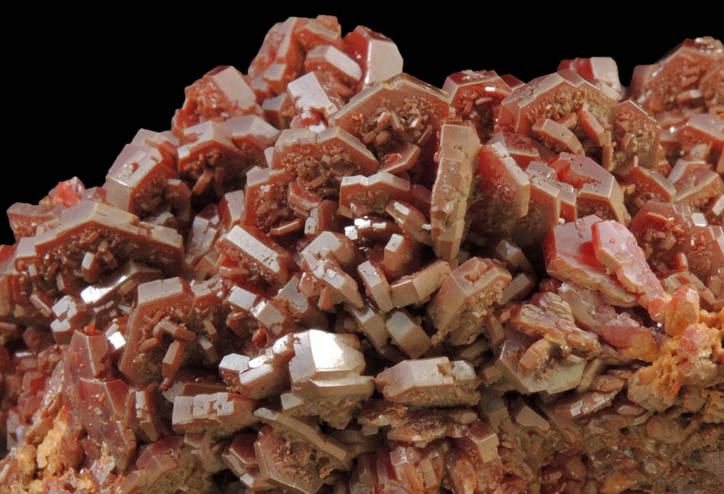 Vanadinite from Mibladen, Haute Moulouya Basin, Zeida-Aouli-Mibladen belt, Midelt Province, Morocco