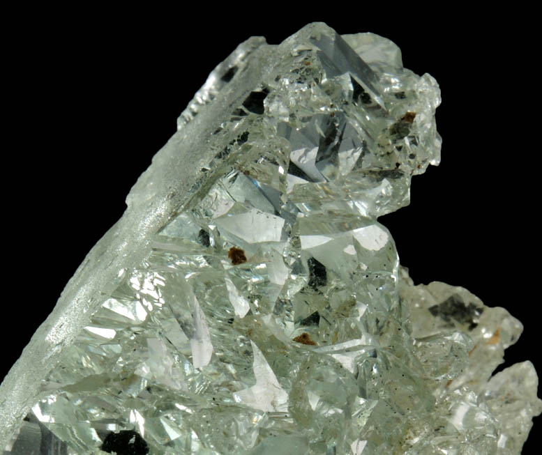 Beryl var. Aquamarine (etched gem-grade crystal) from Divino das Laranjeiras, Minas Gerais, 	Brazil