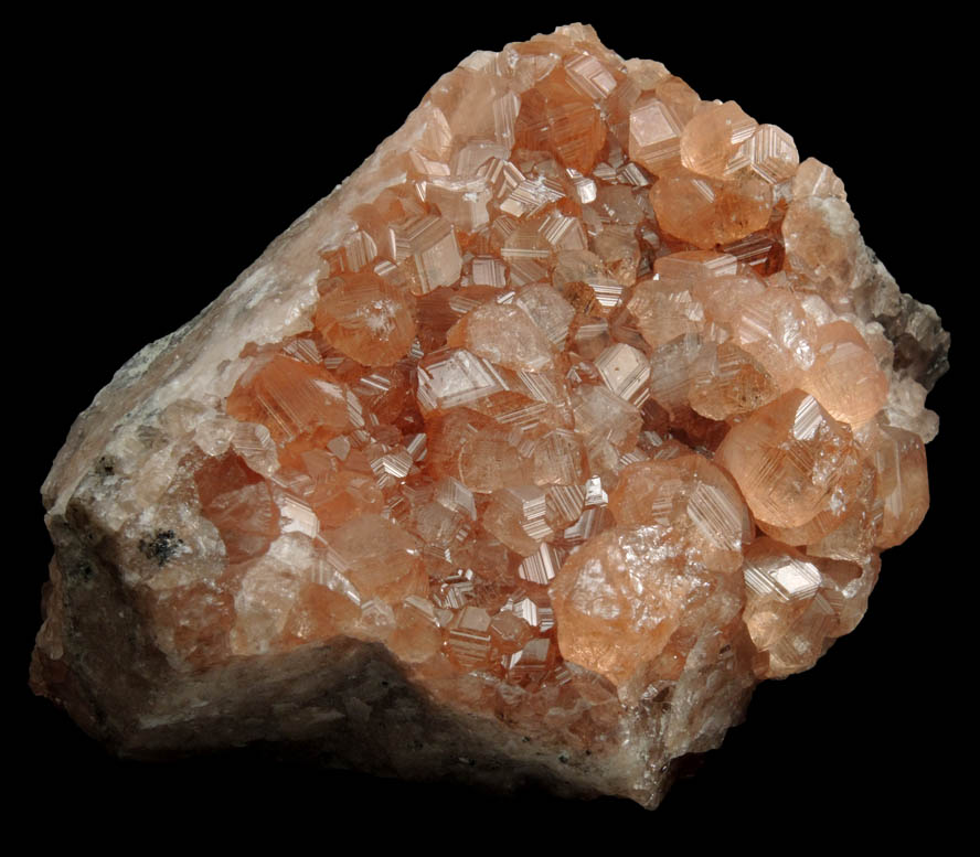 Grossular Garnet on Diopside-rich matrix from Jeffrey Mine, Asbestos, Qubec, Canada