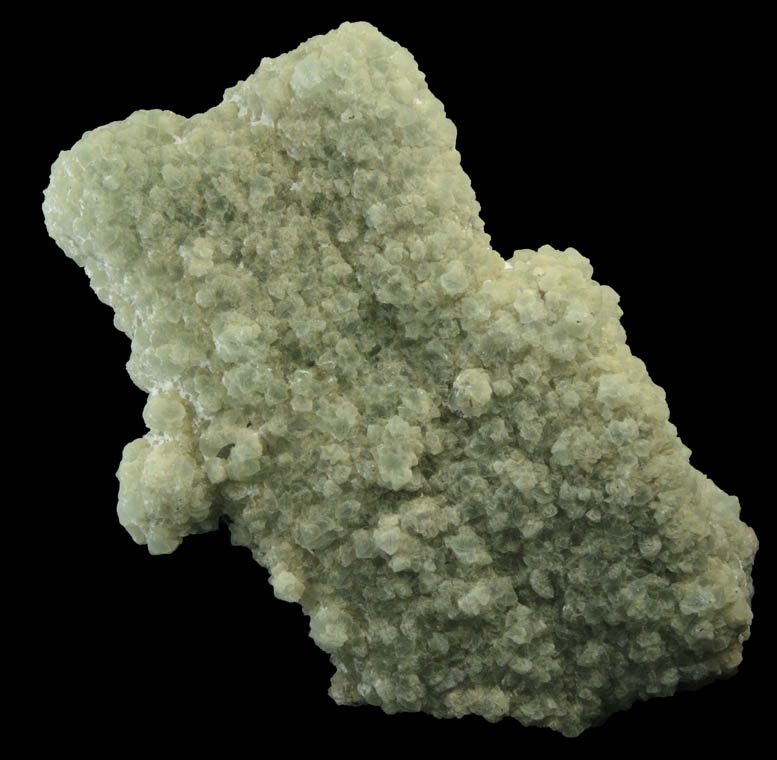 Prehnite pseudomorph after Anhydrite with Calcite and Babingtonite from Prospect Park Quarry, Prospect Park, Passaic County, New Jersey