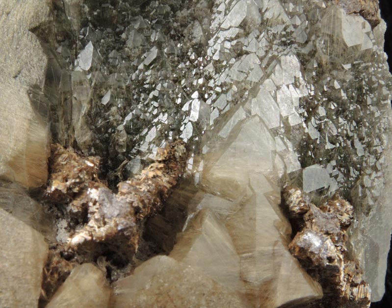 Quartz with Rutile inclusions and Rutile pseudomorphs after Anatase from Cuiab District, Gouveia, Minas Gerais, Brazil