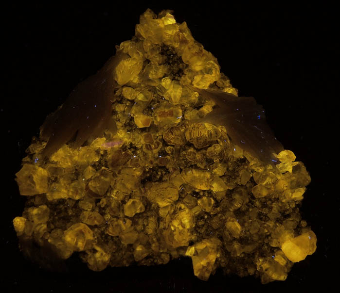 Cerussite and Barite over Galena from Mibladen, Haute Moulouya Basin, Zeida-Aouli-Mibladen belt, Midelt Province, Morocco