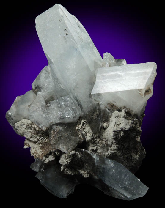 Celestine from Ottawa Silica Company Quarry, Rockwood, Wayne County, Michigan