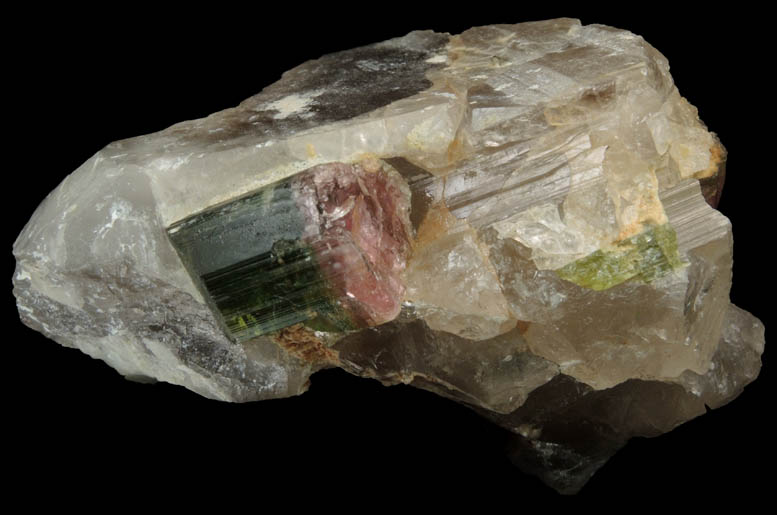 Elbaite Tourmaline in Quartz from Himalaya Mine, Mesa Grande District, San Diego County, California