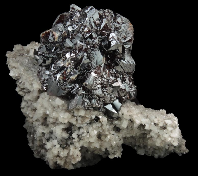 Sphalerite with Quartz and Dolomite from Elmwood Mine, Carthage, Smith County, Tennessee