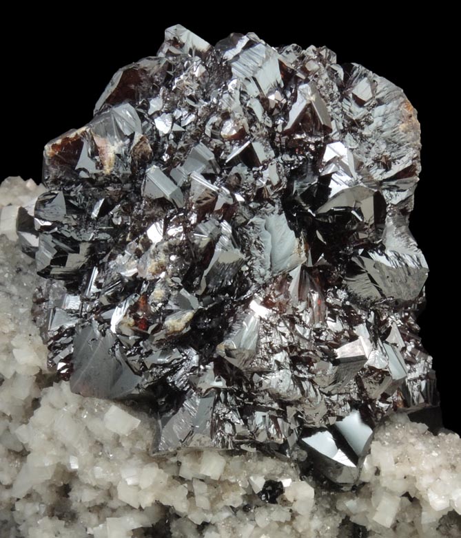 Sphalerite with Quartz and Dolomite from Elmwood Mine, Carthage, Smith County, Tennessee