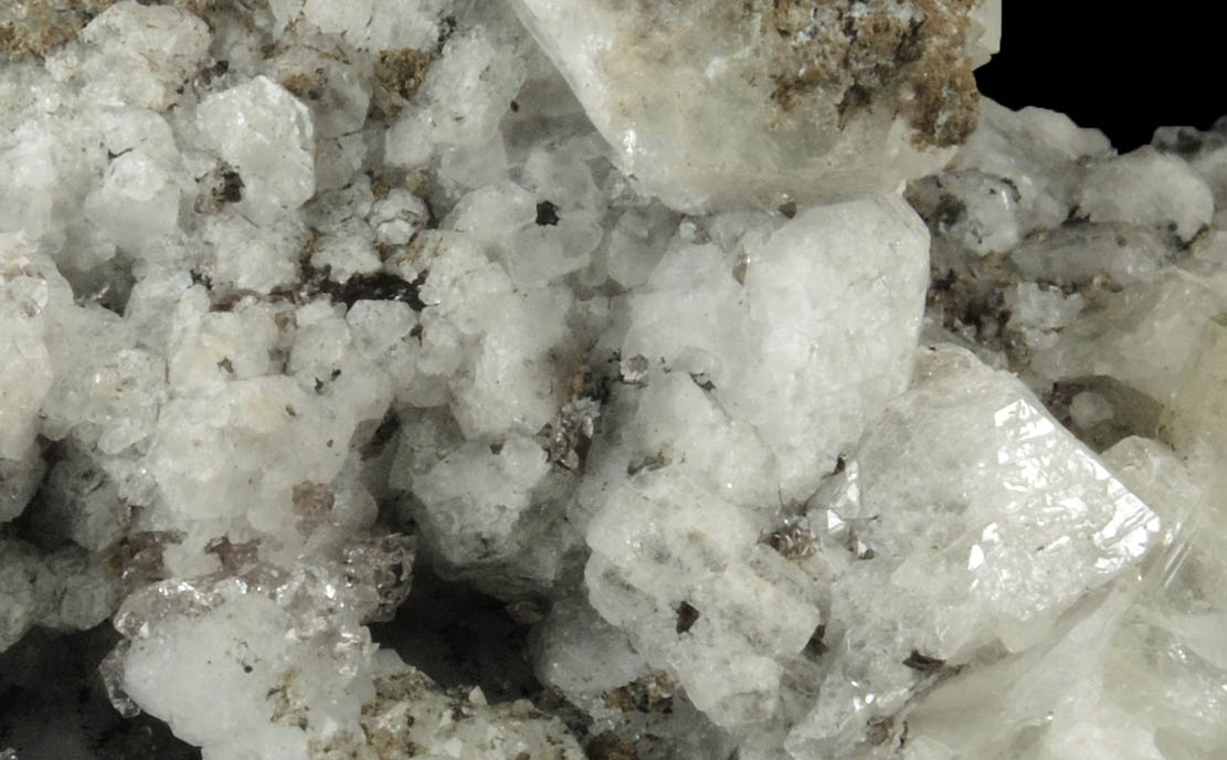 Apophyllite, Analcime, Calcite, Pyrite, Quartz from Cornwall Iron Mines, Cornwall, Lebanon County, Pennsylvania