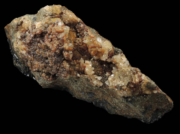 Pyrrhotite, Quartz, Calcite, Sphalerite from Herja Mine, Baia Mare, Maramures, Romania