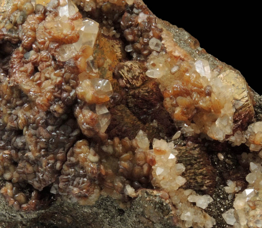 Pyrrhotite, Quartz, Calcite, Sphalerite from Herja Mine, Baia Mare, Maramures, Romania