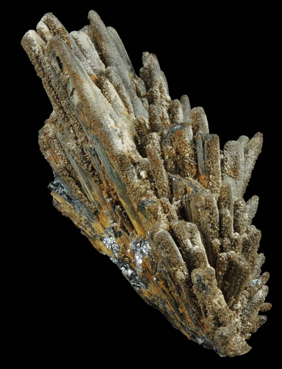 Stibnite with Stibiconite coating from Baia Sprie, Maramures, Romania