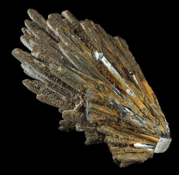 Stibnite with Stibiconite coating from Baia Sprie, Maramures, Romania