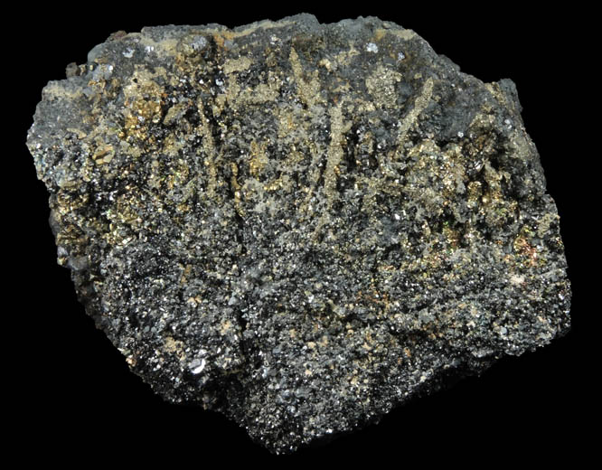 Bournonite with Boulangerite over Pyrite and Sphalerite from Rodna Veche, Bistri?a-Nasaud, Romania