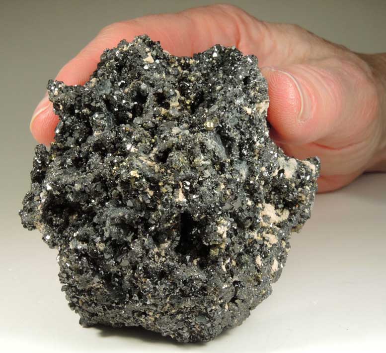 Bournonite, Sphalerite, Boulangerite, Pyrite from Baia Mare, Maramures, Romania