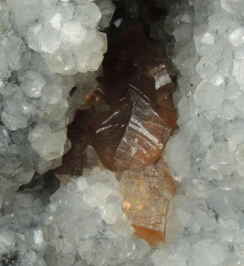 Apophyllite with Calcite from French Creek Iron Mines, St. Peters, Chester County, Pennsylvania