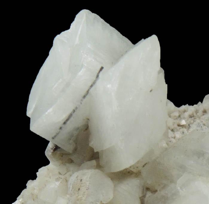 Adularia on Pericline and Calcite from Teufelsmhle, Habachtal, Salzburg, Austria