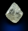 Diamond (2.56 carat cuttable gem-grade pale-gray octahedral uncut diamond) from Northern Cape Province, South Africa