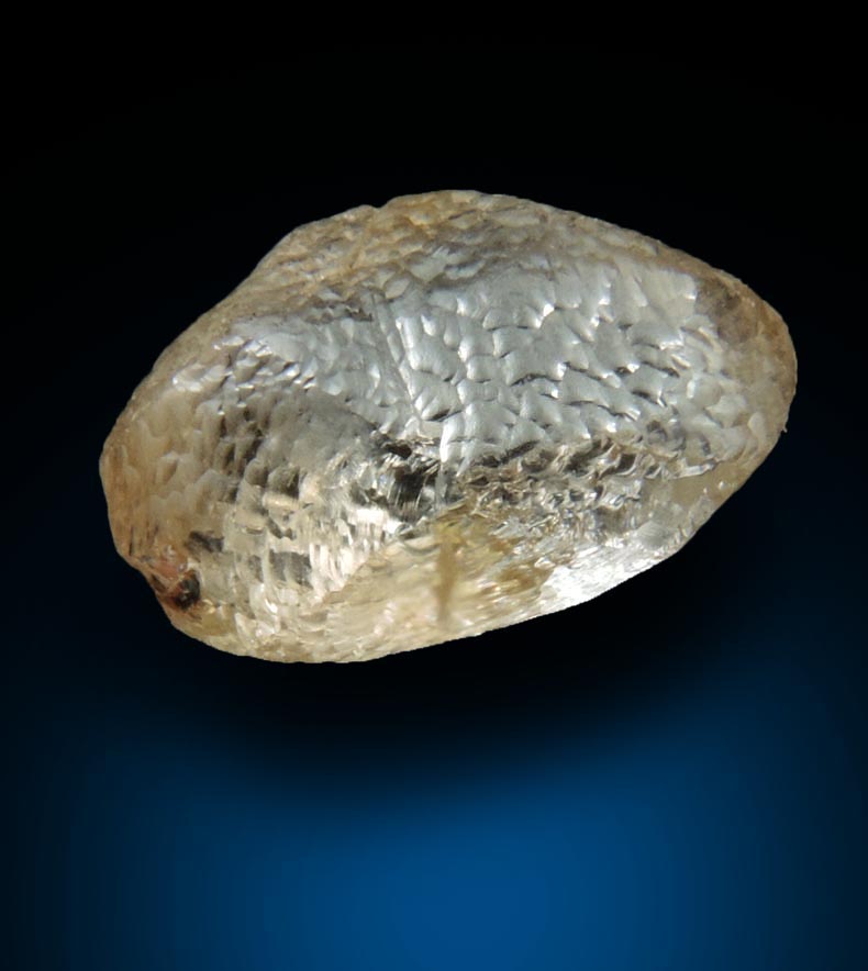 Diamond (1.87 carat cuttable pale-brown elongated diamond) from Northern Cape Province, South Africa