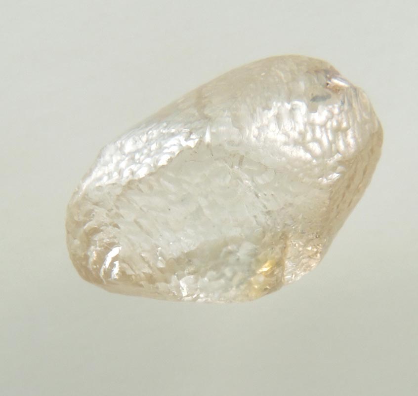 Diamond (1.87 carat cuttable pale-brown elongated diamond) from Northern Cape Province, South Africa