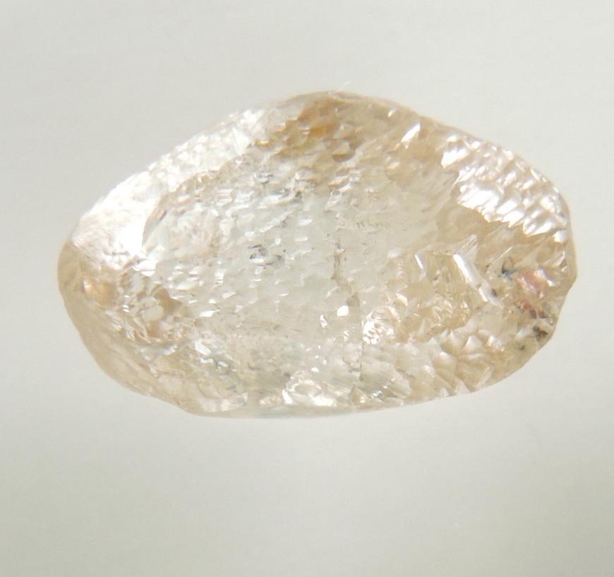 Diamond (1.87 carat cuttable pale-brown elongated diamond) from Northern Cape Province, South Africa