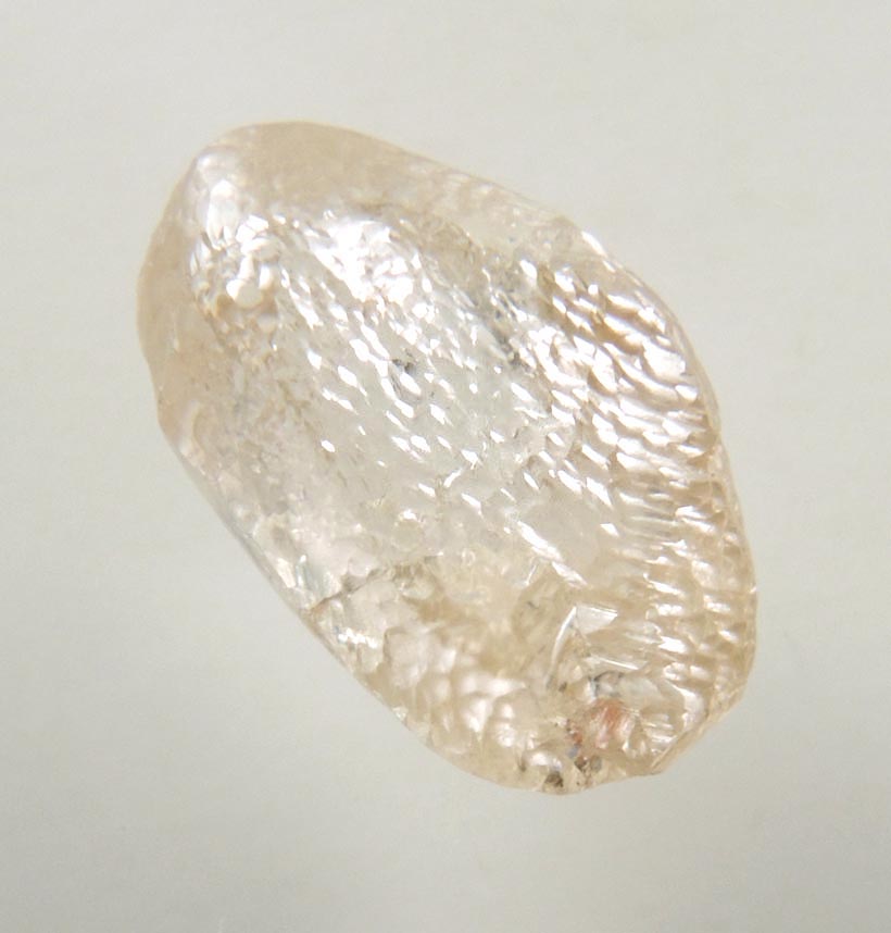 Diamond (1.87 carat cuttable pale-brown elongated diamond) from Northern Cape Province, South Africa