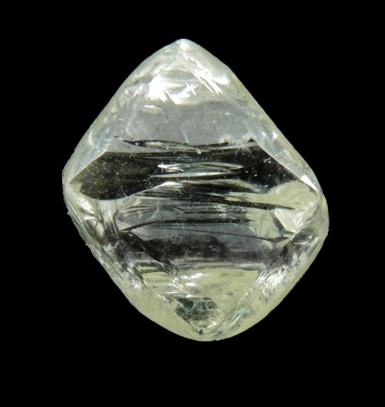 Diamond (2.11 carat gem-grade pale-yellow octahedral diamond) from Premier Mine, Gauteng Province, South Africa