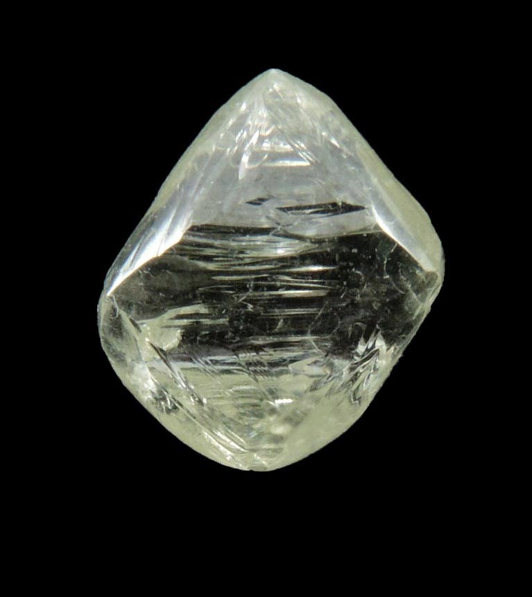 Diamond (2.11 carat gem-grade pale-yellow octahedral diamond) from Premier Mine, Gauteng Province, South Africa