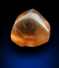 Diamond (0.94 carat fancy orange-brown distorted dodecahedral rough diamond) from Northern Cape Province, South Africa