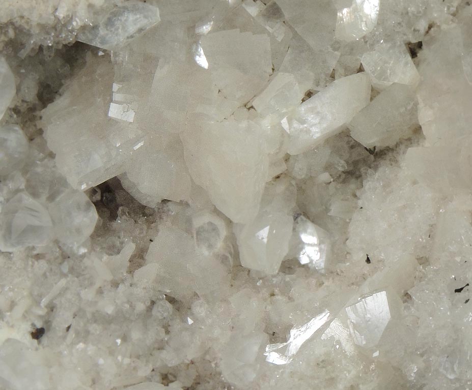 Heulandite, Calcite, Quartz, Pyrite from Upper New Street Quarry, Paterson, Passaic County, New Jersey