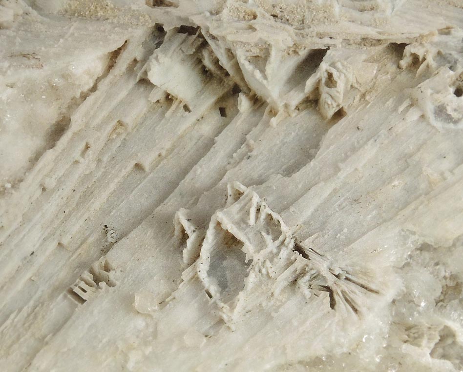 Quartz pseudomorphs after Anhydrite with Quartz and Heulandite from Prospect Park Quarry, Prospect Park, Passaic County, New Jersey