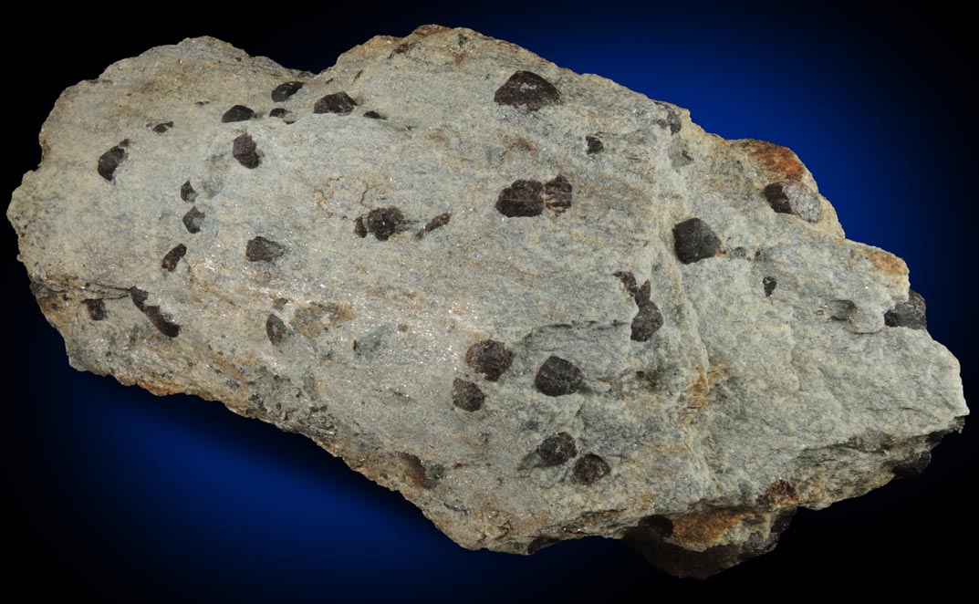 Almandine Garnet with Staurolite from Green's Farm, 750 m. ESE of Roxbury Falls, Roxbury, New Haven County, Connecticut