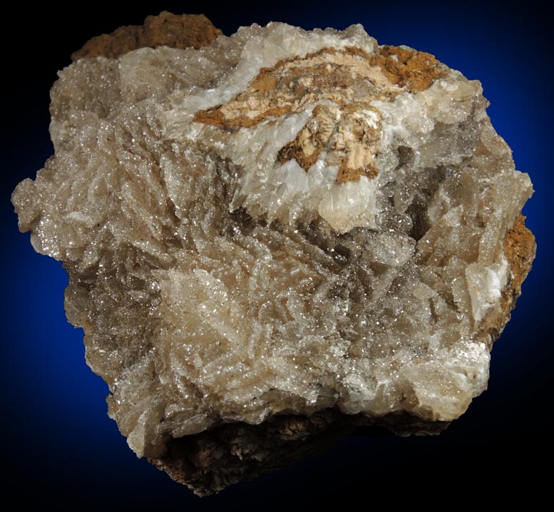 Calcite with Quartz overgrowth from Steeden, Limburg, Hessen, Germany