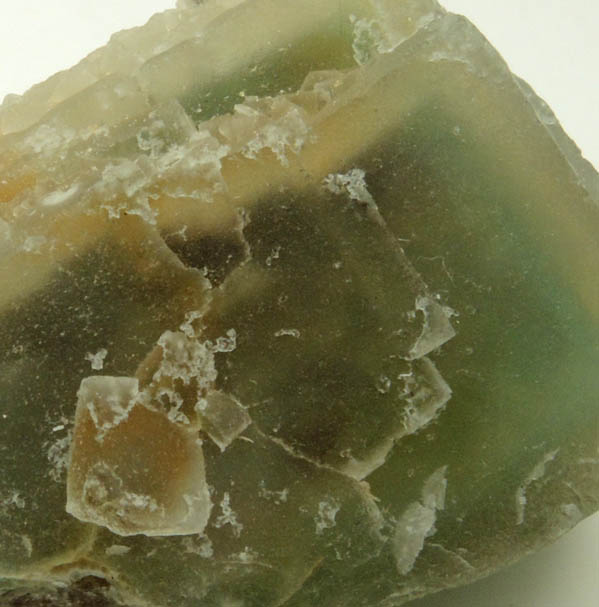 Fluorite (zoned crystal) from Middle Mountain, Carroll County, New Hampshire