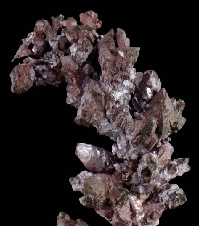 Copper (naturally crystallized native copper) with Cuprite coating from Itauz Mine, Karaganda Oblast', Kazakhstan