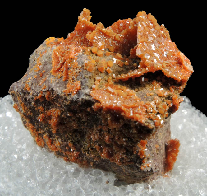 Vanadinite pseudomorphs after Wulfenite from Rowley Mine, 20 km northwest of Theba, Painted Rock Mountains, Maricopa County, Arizona