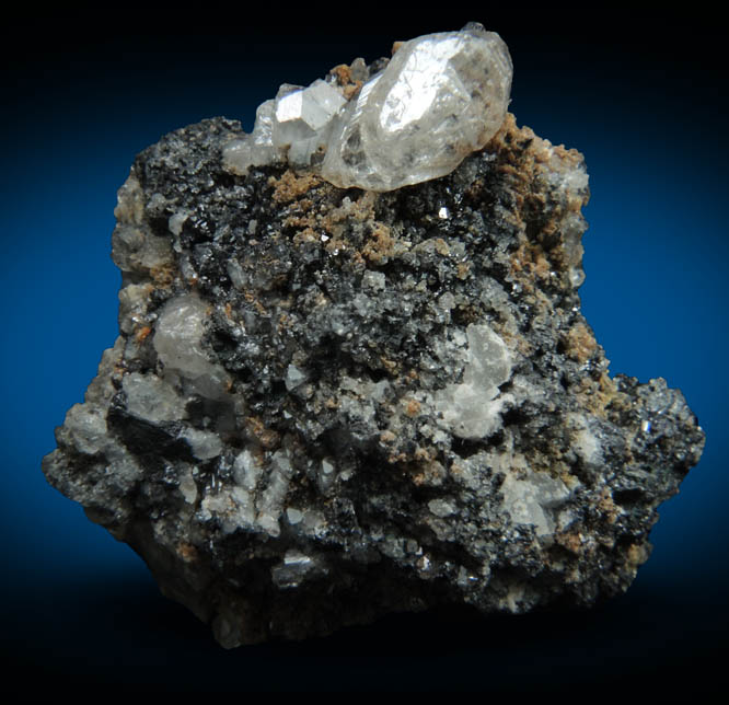 Cerussite on Galena from Tsumeb Mine, Otavi-Bergland District, Oshikoto, Namibia